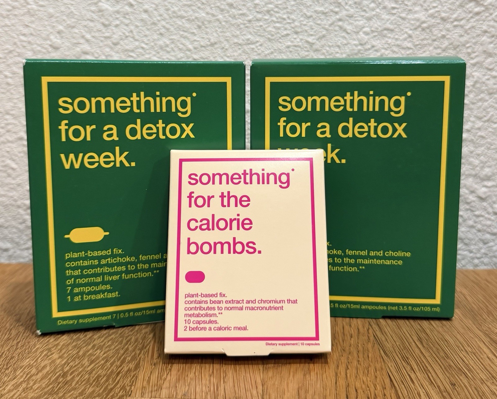 Biocol Labs Something For A Detox Week + Calorie Bombs Exp. 04/2028 Lot Set Of 2