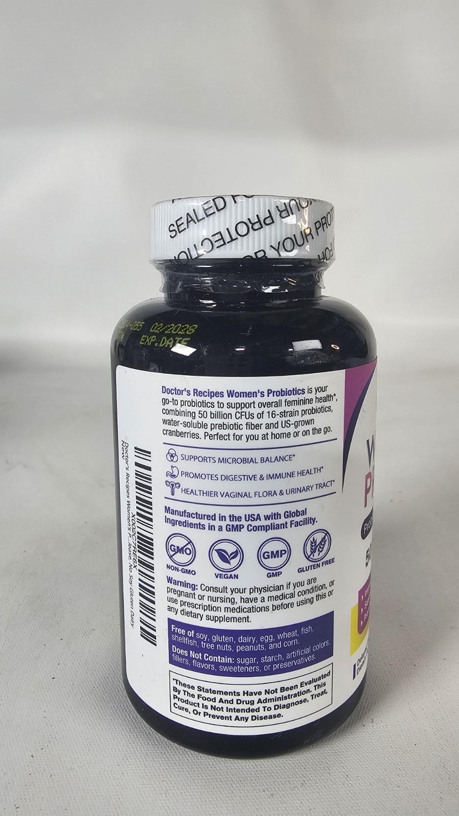 Women’s Probiotic 60 Caps 50 Billion CFU 16 Strains Exp:02/2028