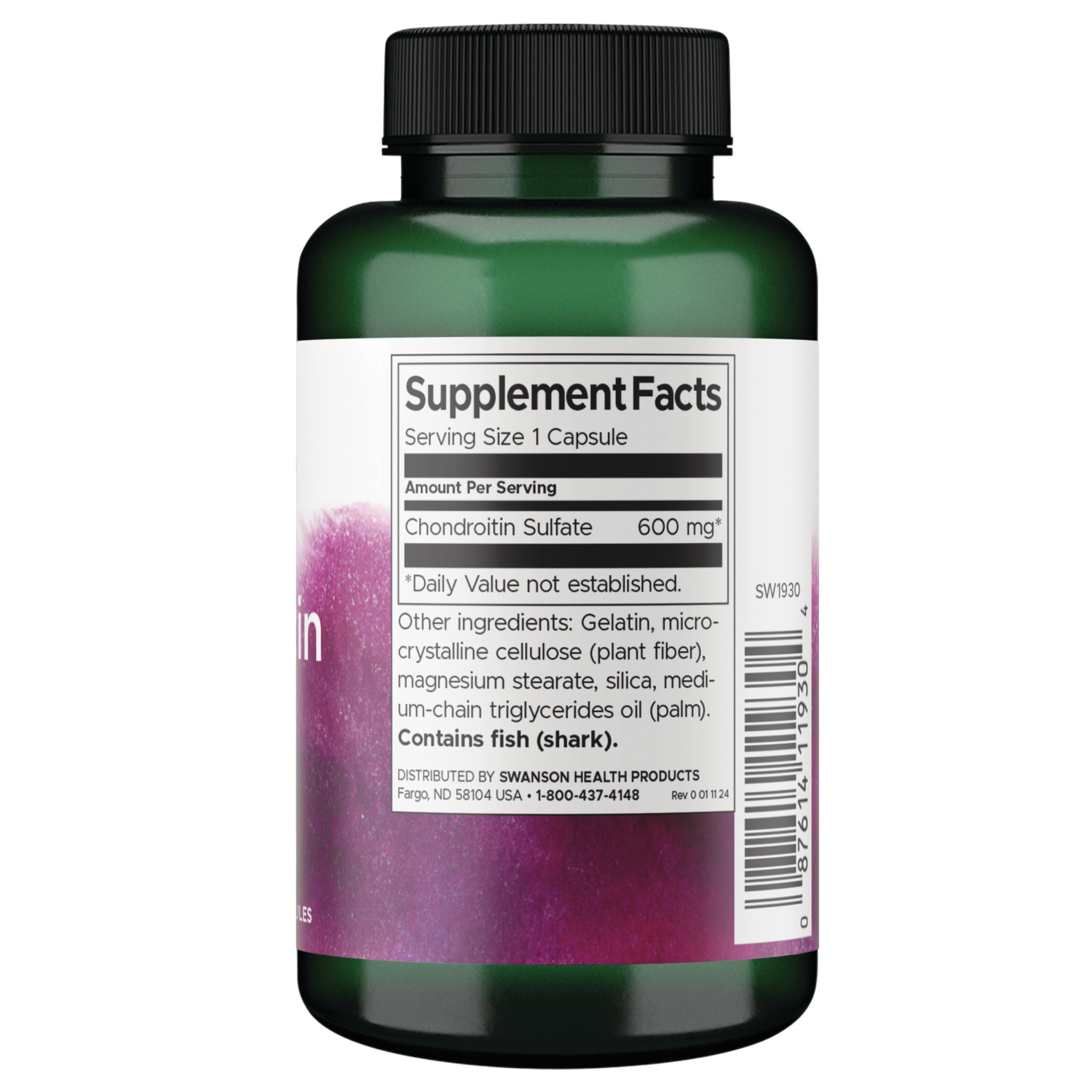 Swanson Chondroitin Sulfate 600 mg 120 Caps