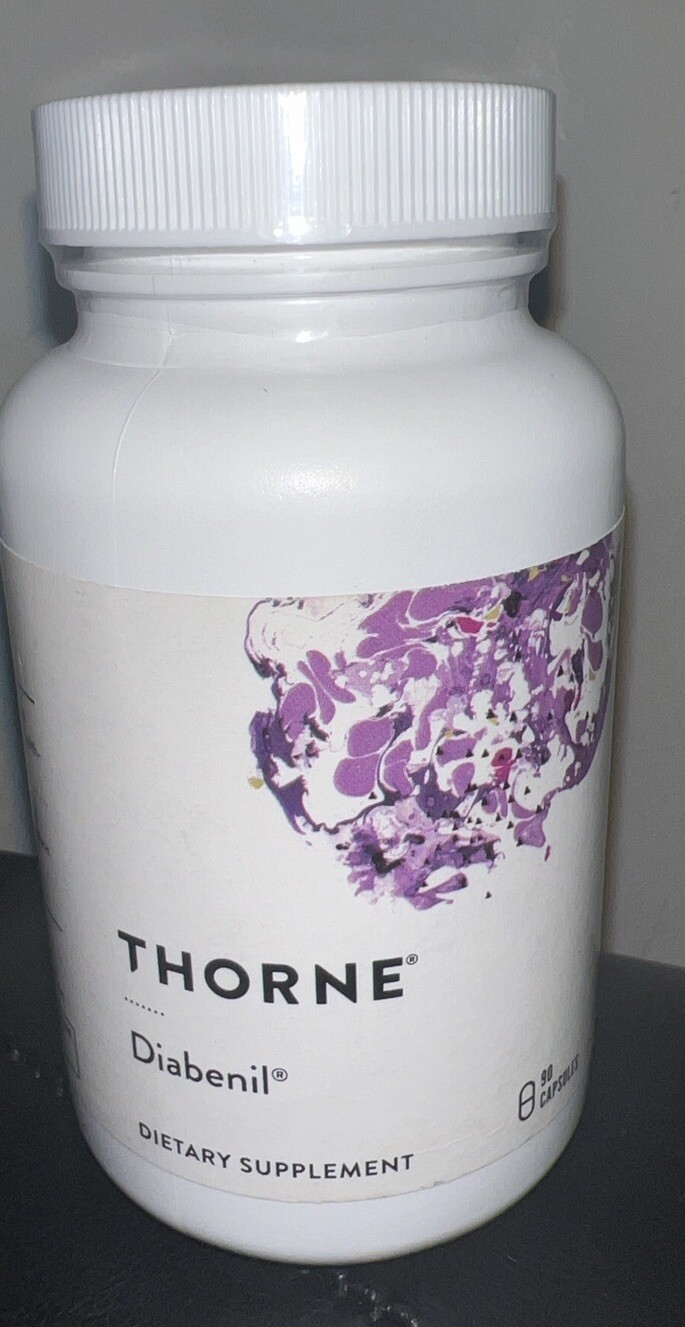 Thorne Diabenil Relief for Maintaining Health (90 Capsules) New & Sealed