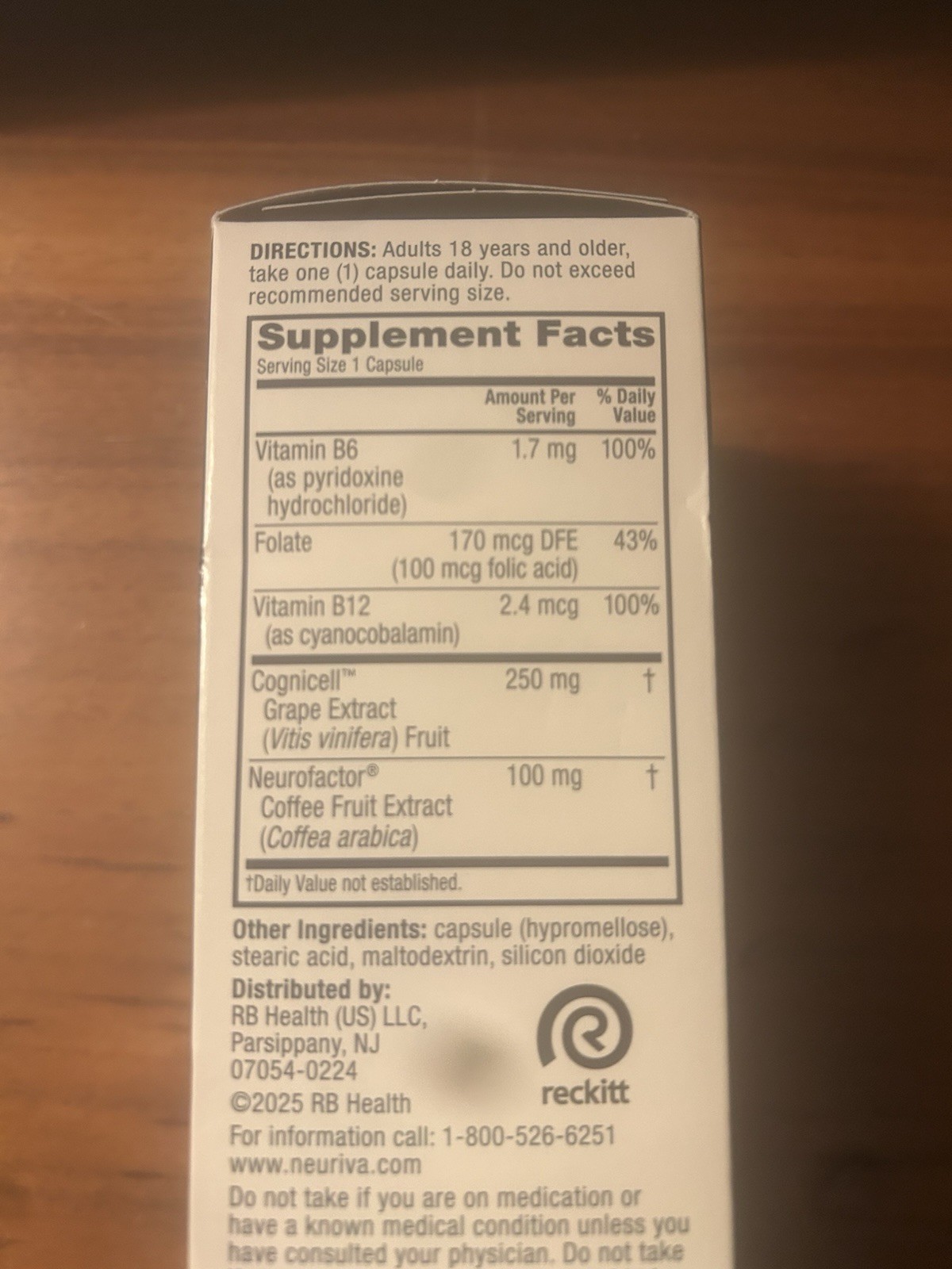 Schiff Neuriva Brain Health Memory 3D Dietary Supplement Capsules Exp 06/27 NEW