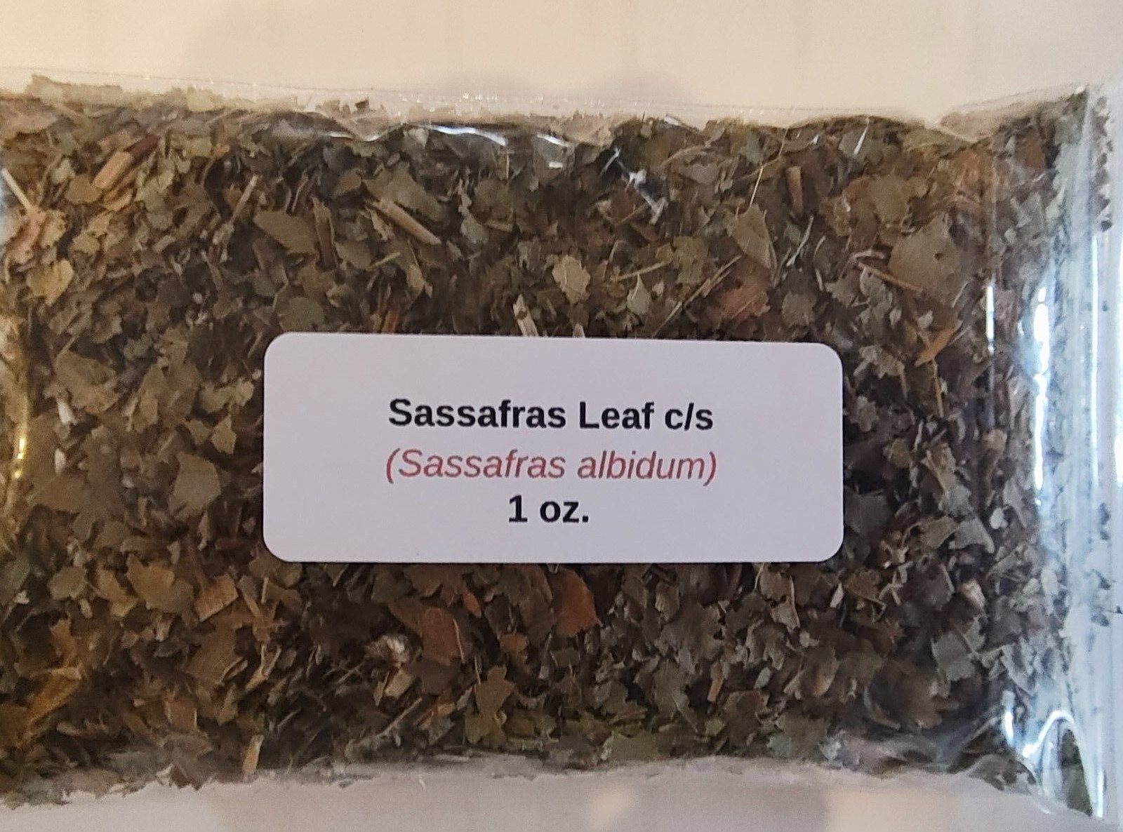 1 oz. Sassafras Leaf c/s (sassafras albidium)