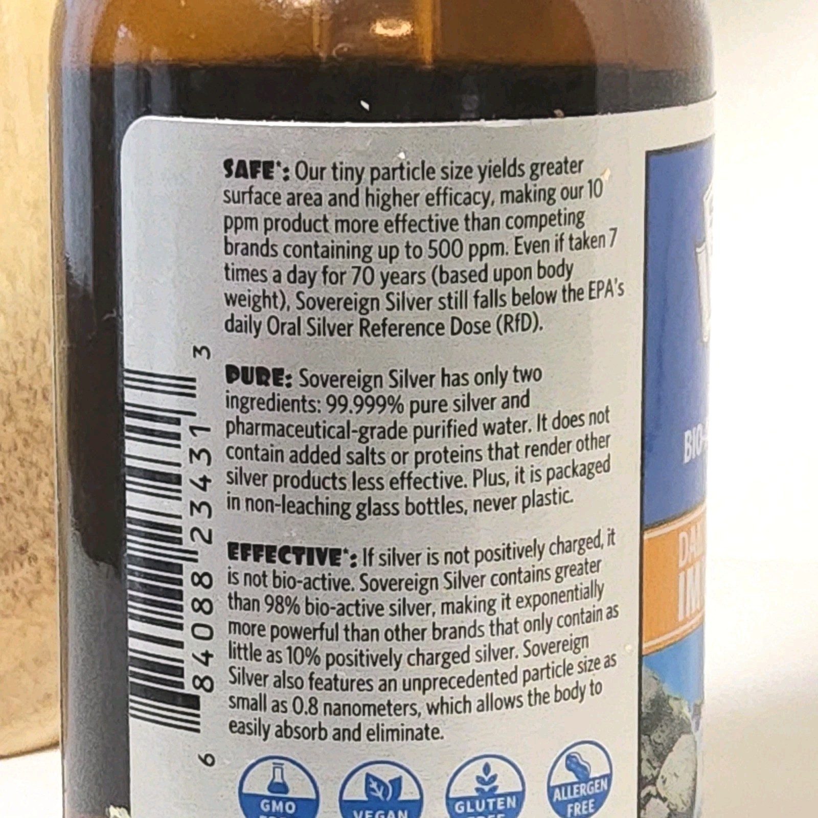 4 oz Bio-Active Silver Hydrosol for Kids by Sovereign Silver Sealed Bottle NWOB