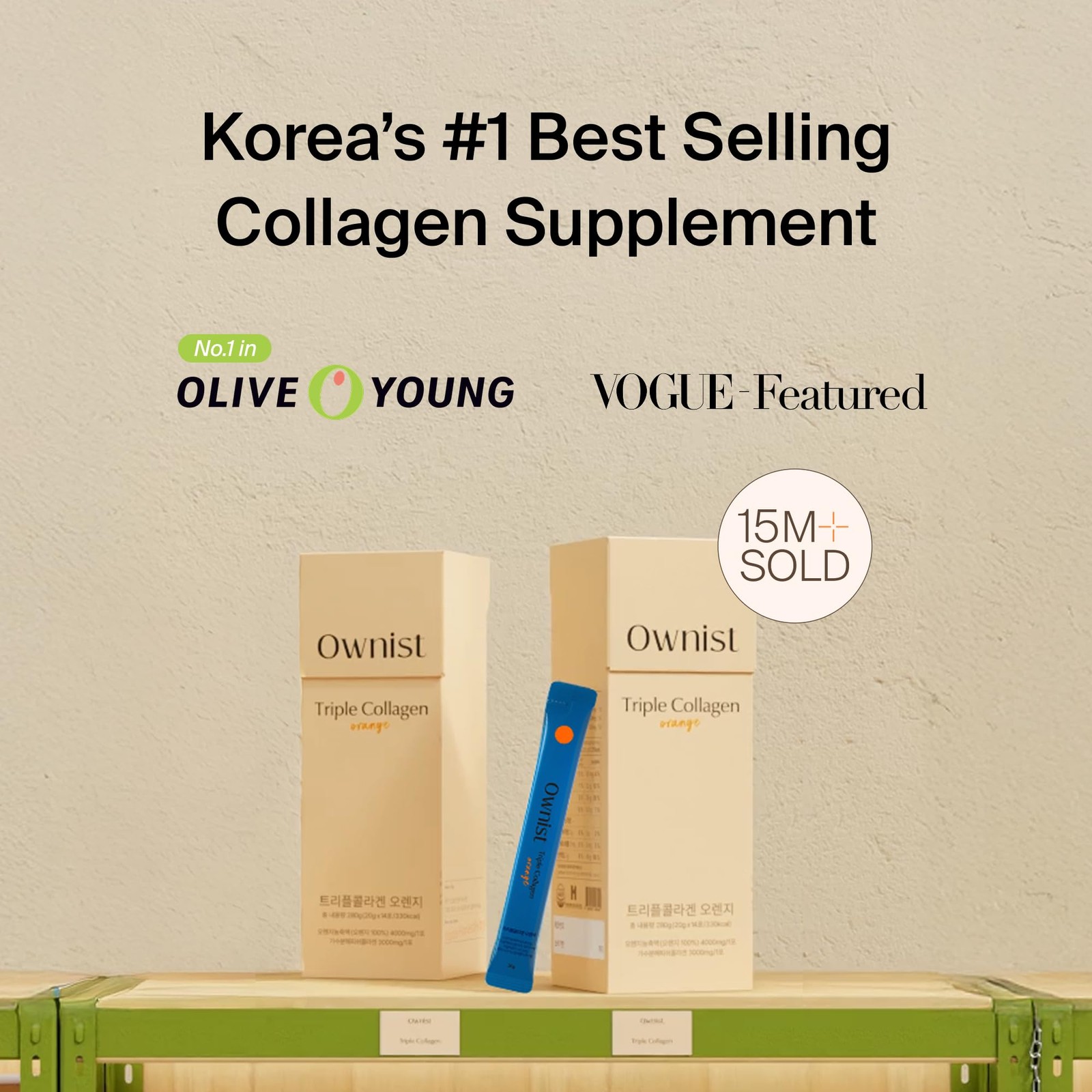 Ownist Triple Collagen Liquid Packets On-The-Go – Peptides with Hydrolyzed Ma…