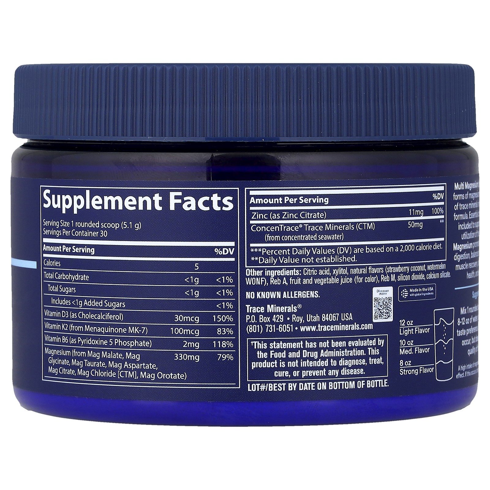 Multi Magnesium, Tropical Watermelon, 5.4 oz (153 g)