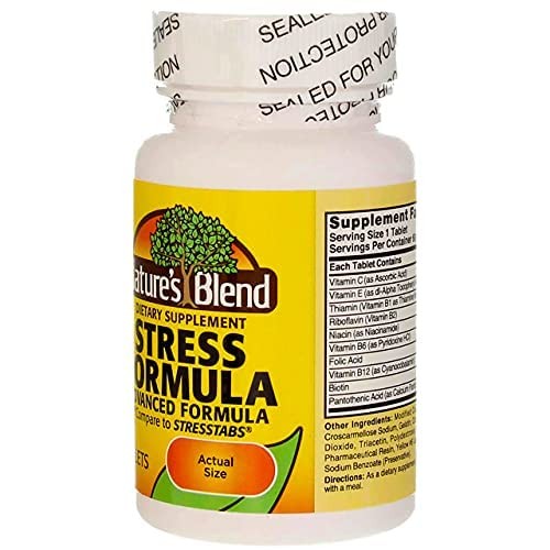 Nature’s Blend Stress Formula Vitamins 60 Tabs, 60 Count (Pack of 1)
