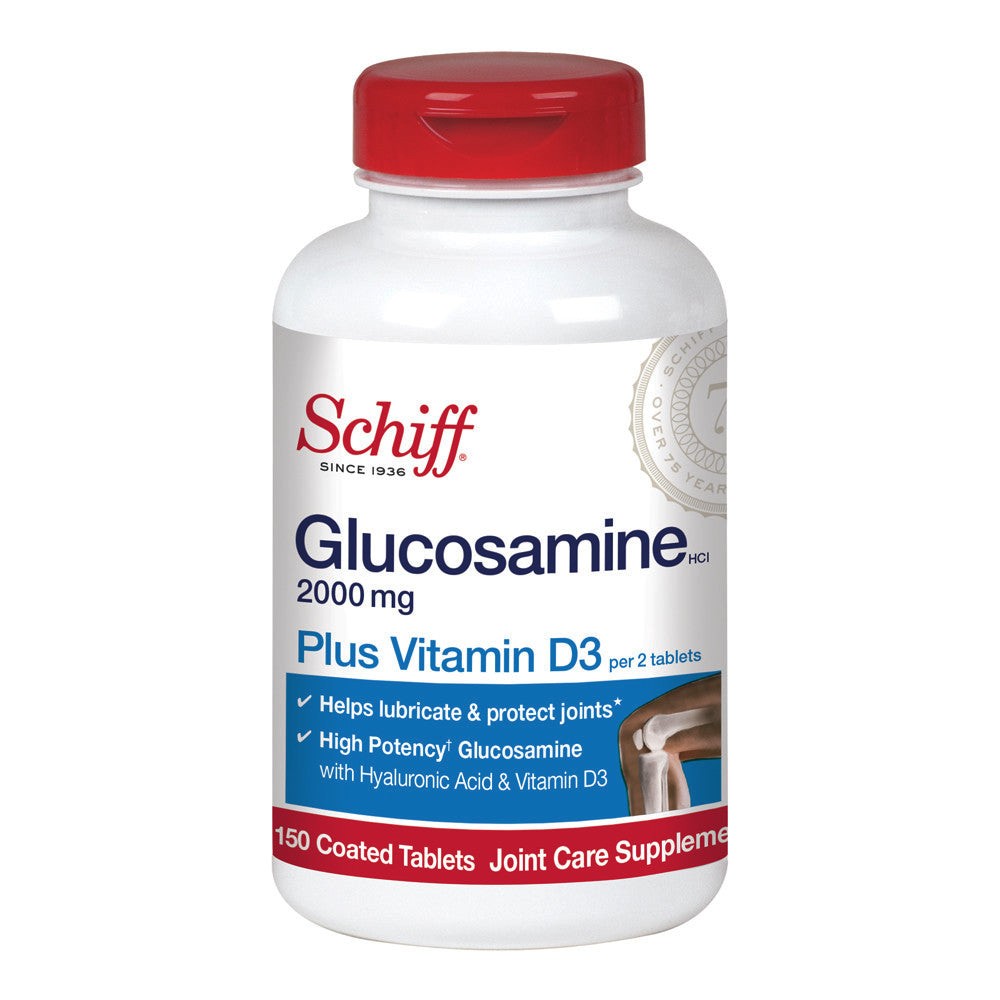 Schiff Glucosamine 2000Mg With Vitamin D3 And Hyaluronic Acid Joint Supplement –