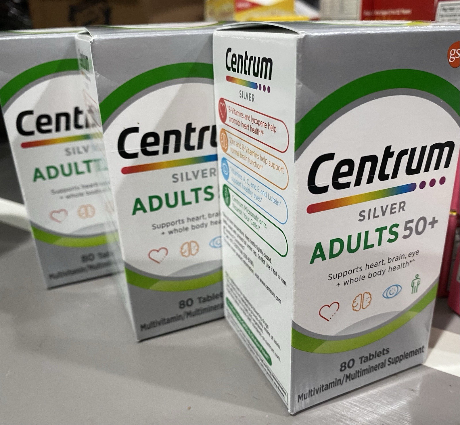 3 Boxes Centrum Silver Adults 50+