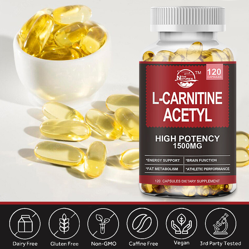 ACETYL L-CARNITINE 1500mg Nervous System Health Antioxidant 2 x 120PCS CAPSULES