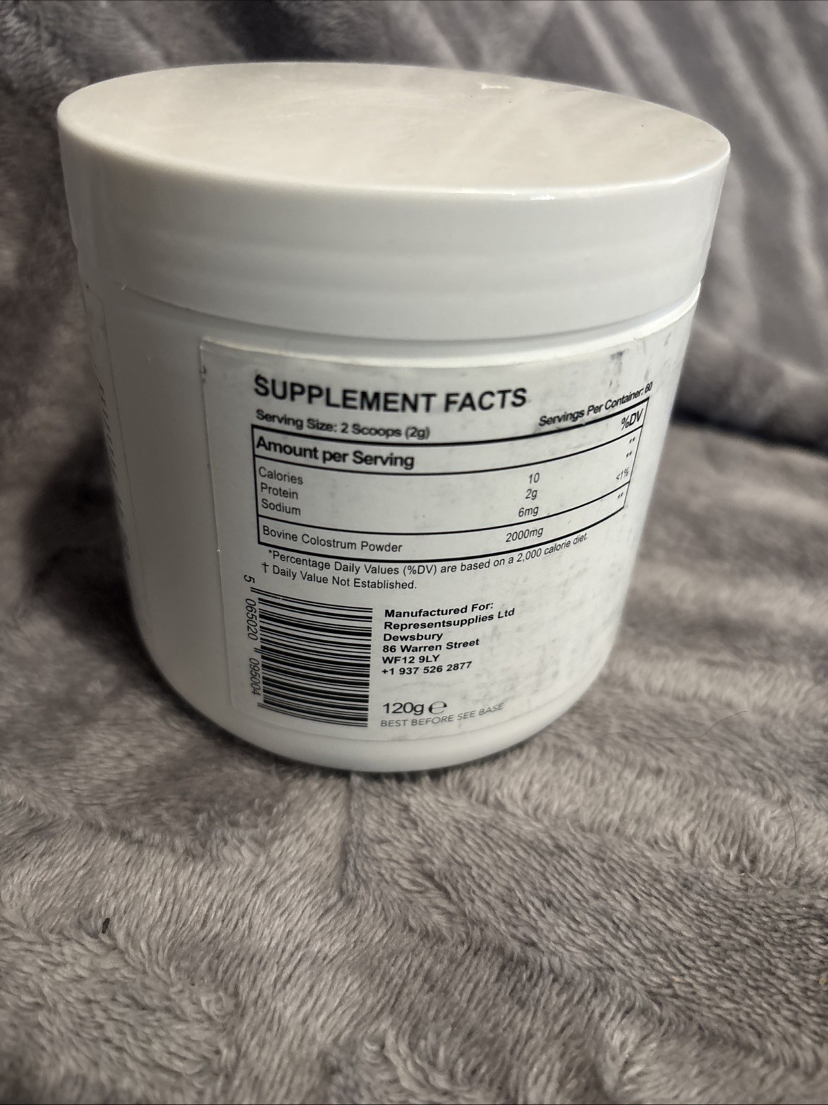 Covalent Formula Colostrum Powder Unflavored 120g Exp 05/2026