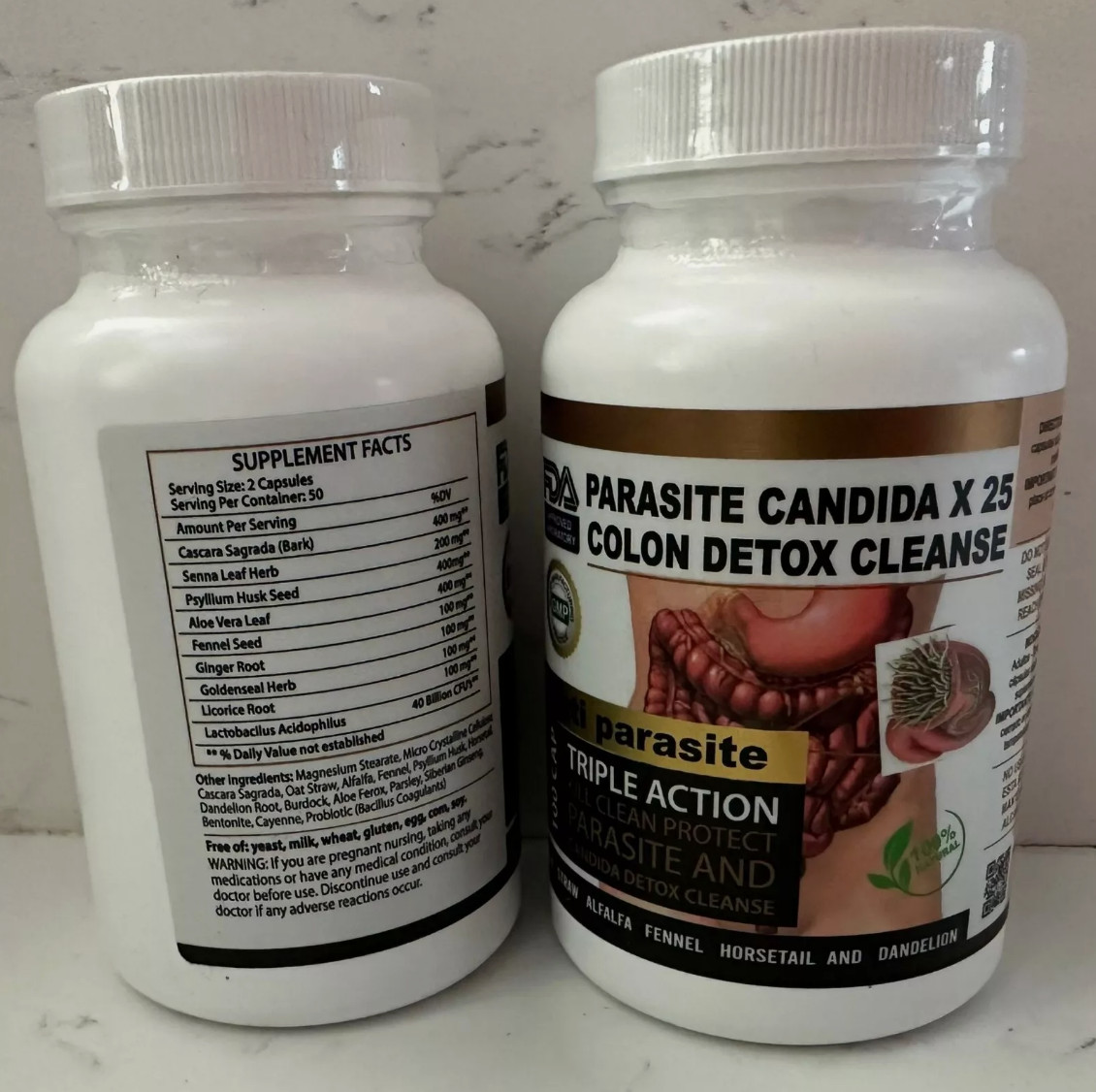 Parasite Cleanse Detox 100 CAPSULES – ANTI PARASITE COMPLEX 100 SOFGES KIT