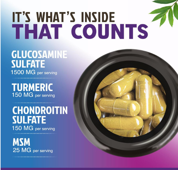 Joint Support Supplement with Turmeric and Boswellia –For Cartilage and Mobility