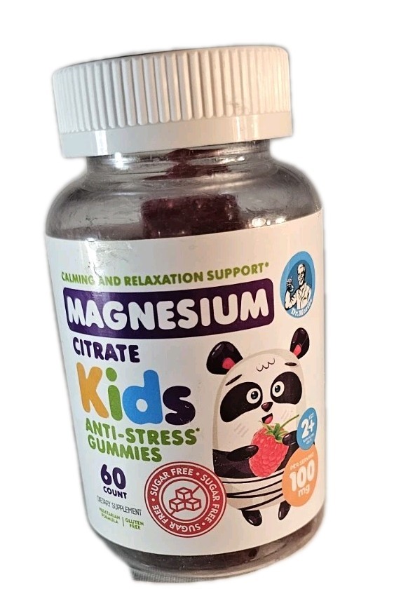 Magnesium Citrate kids anti-stress gummies 60 count Exp: 10/2026