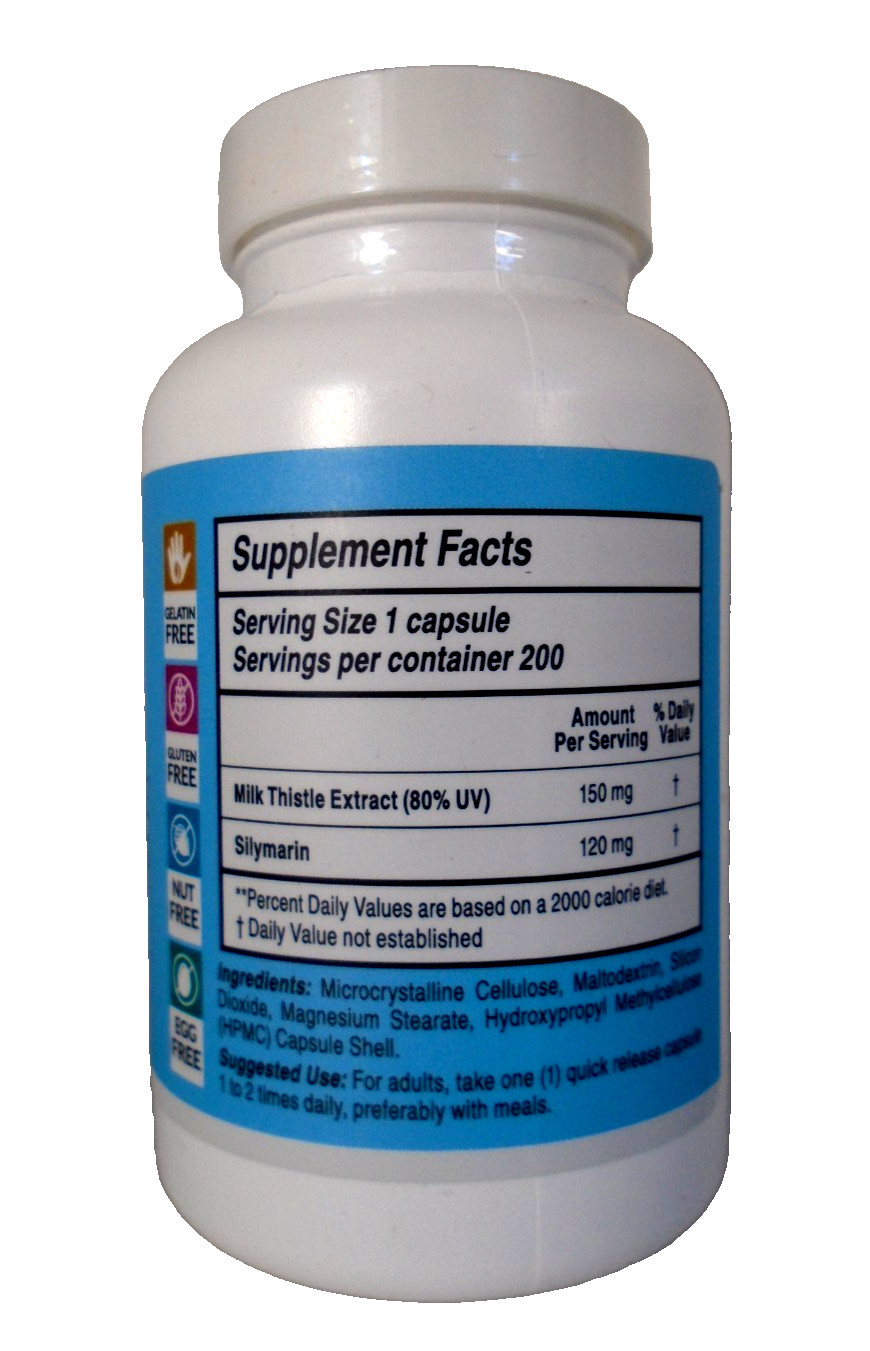 ArtNaturals Milk Thistle Extract 150MG – 200 Capsules