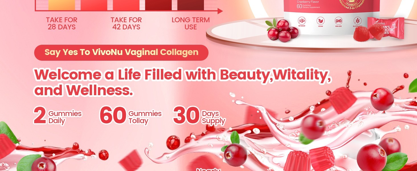 Vaginal Probiotics for Women, Feminine Balance pH Gummies 60pcs/1bag