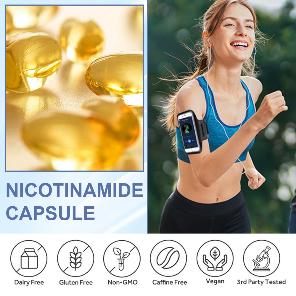 Nicotinamide 500mg | 60/120 Capsules | Non-GMO, Gluten Free | by Amer Don