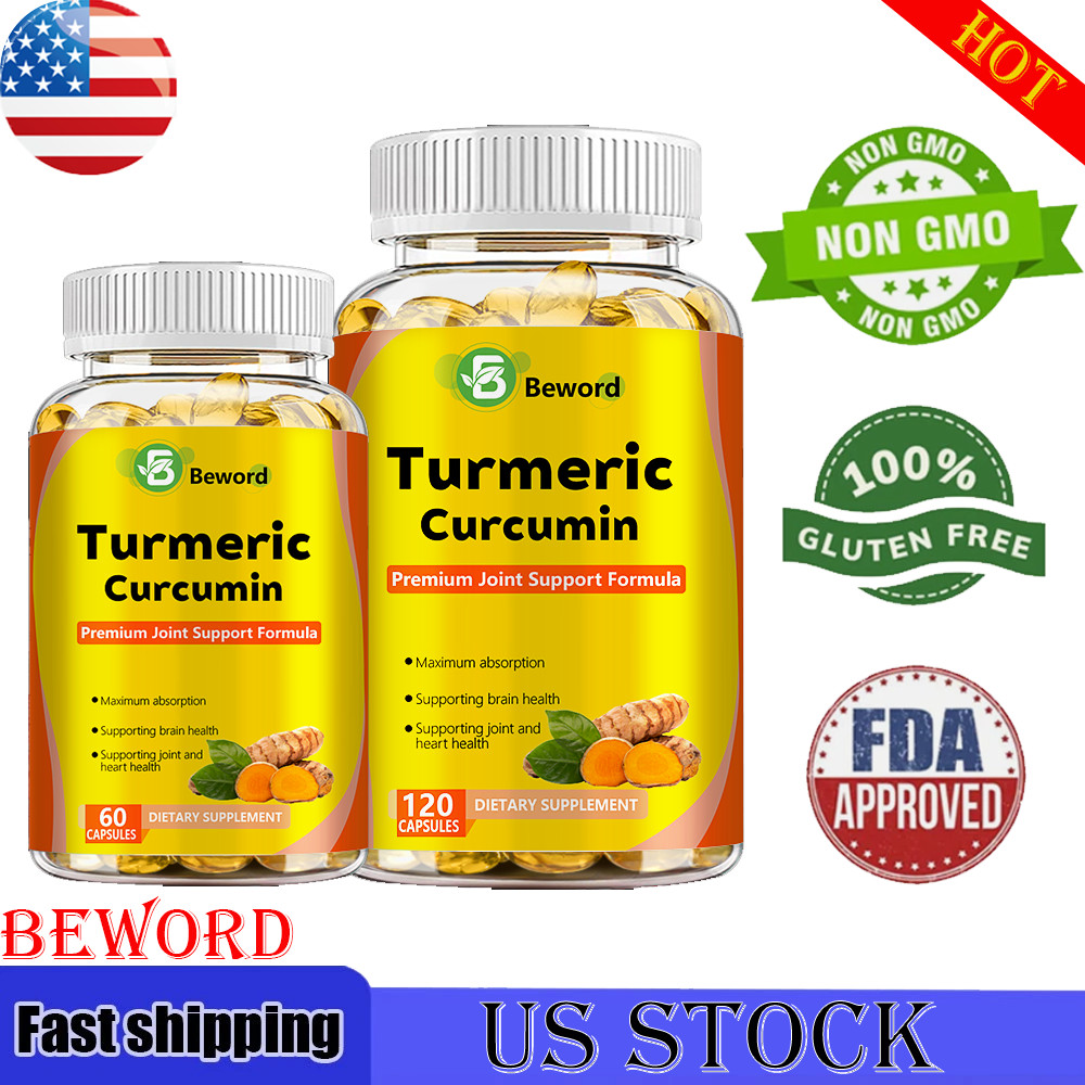 Turmeric Curcumin Highest Potency 95% 1950mg with BioPerine Black Pepper Extract