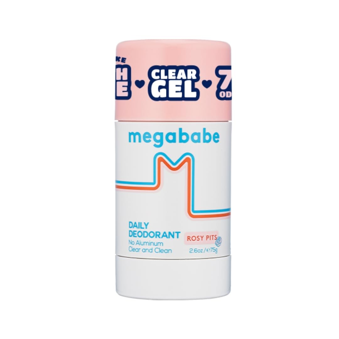 Megababe Daily Deodorant – Rosy Pits with 72 hour Odor 2.6 Ounce (Pack of 1)