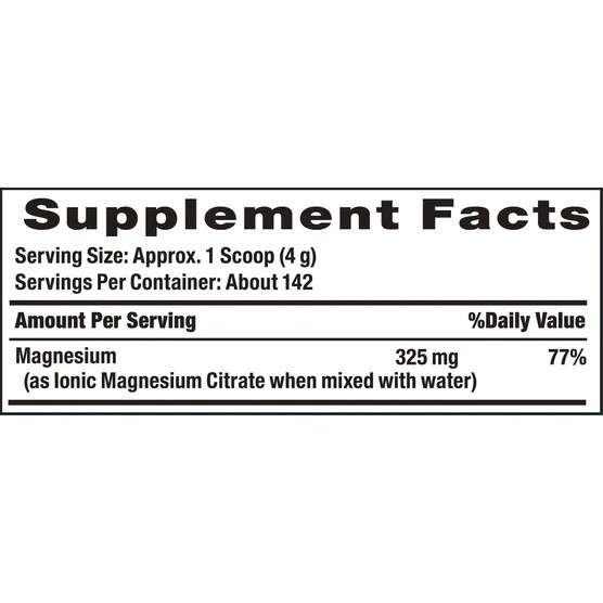 Natural Vitality Calm Magnesium Citrate Powder 20oz-142 Servings Raspberry/Lemon