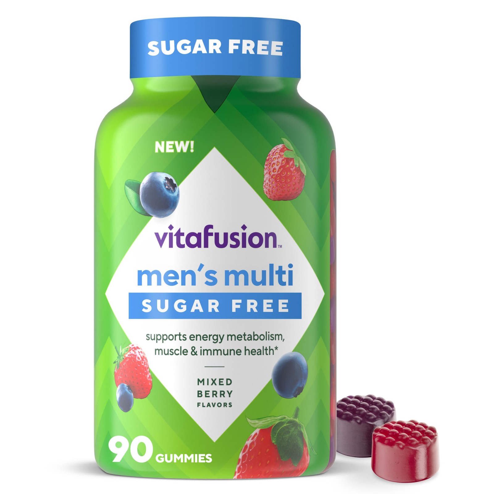 vitafusion Sugar Free Men’s Multi Daily Gummy 1 Count (Pack of 1), Na