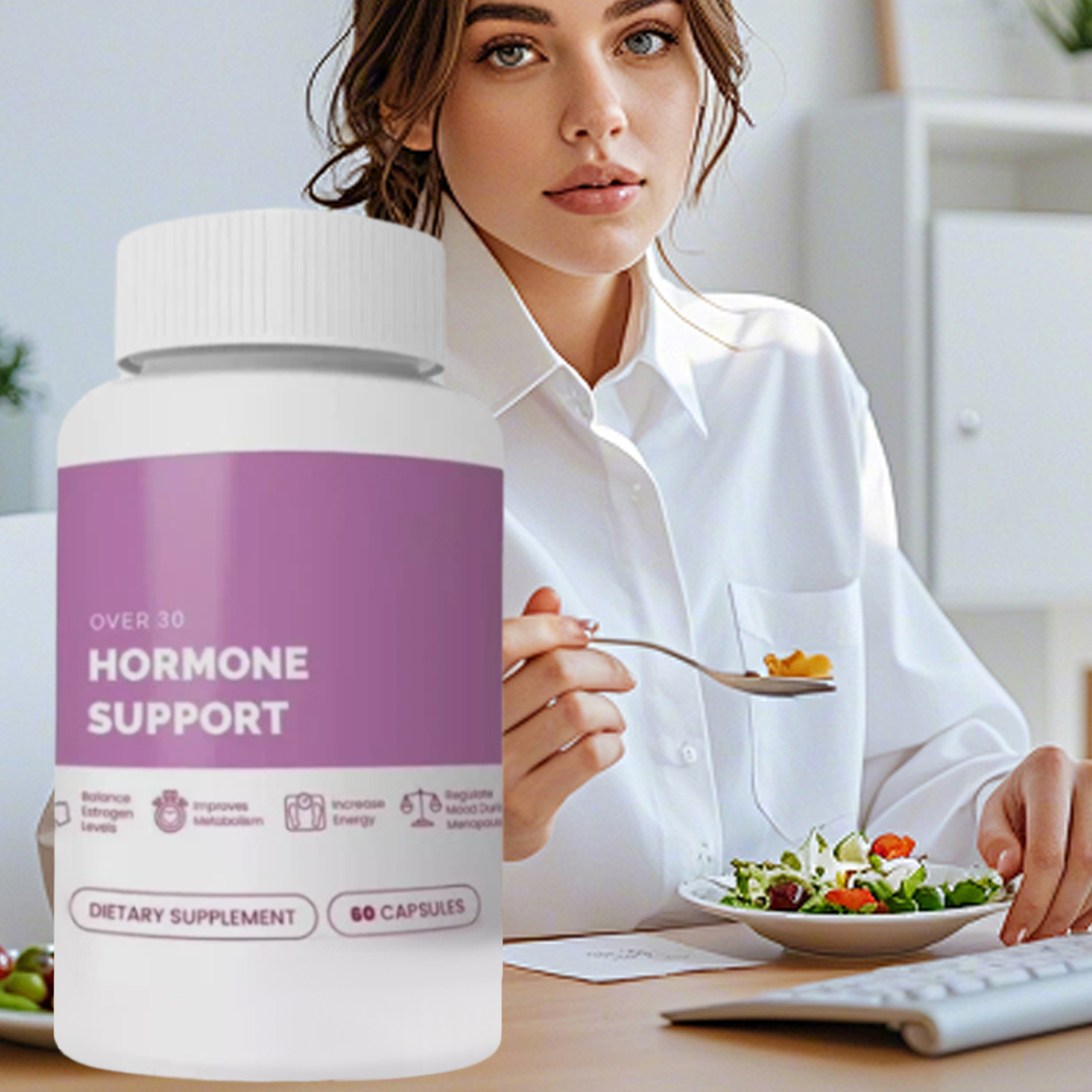 Fresh Gleeful Over 30 Support | Menopause Supplement for Women |60 Count