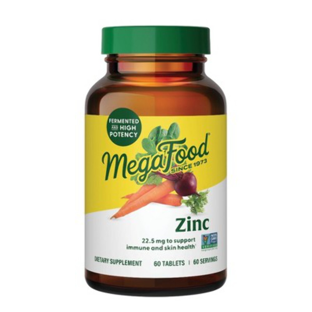 MegaFood Zinc Vegan Immune Support High Potency Fermented Zinc Tablets 60ct – Ne
