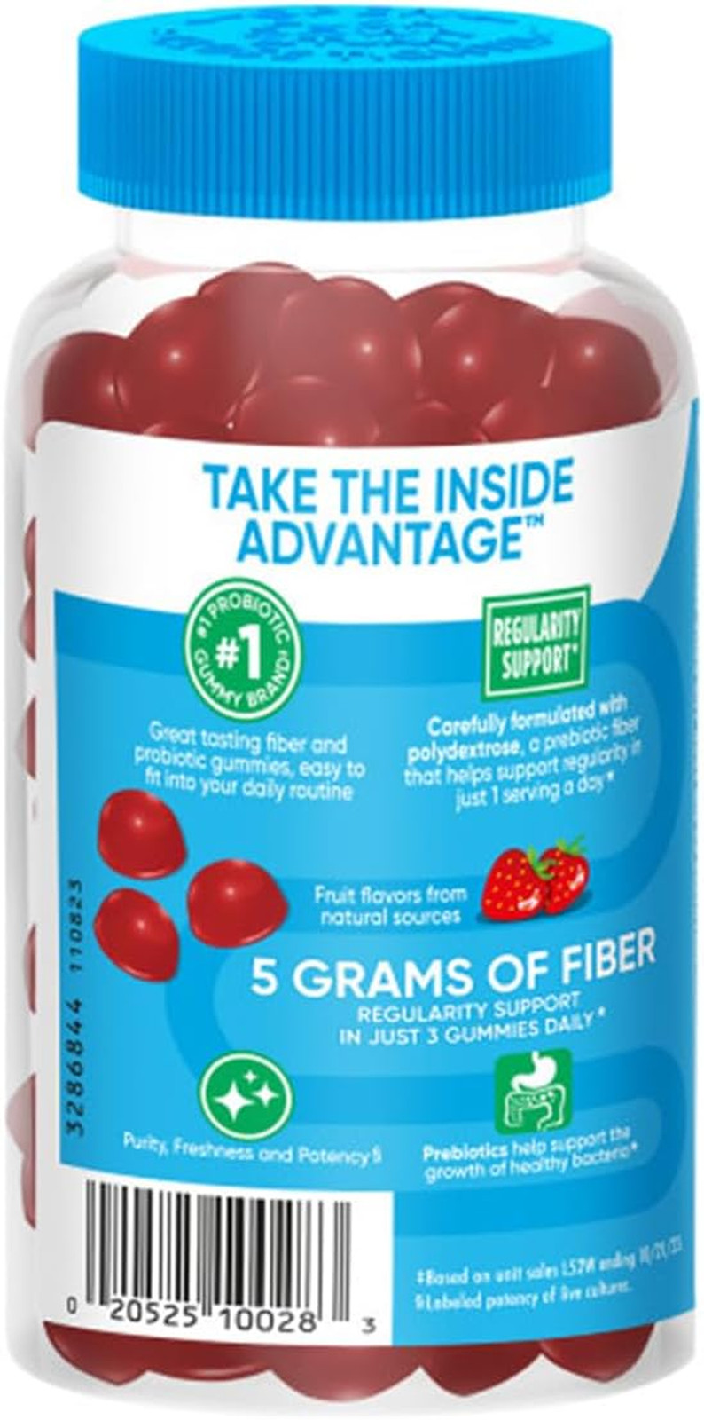 Digestive Advantage Prebiotic Fiber Supplement (60 Count x2 Pack) EXP:01/27