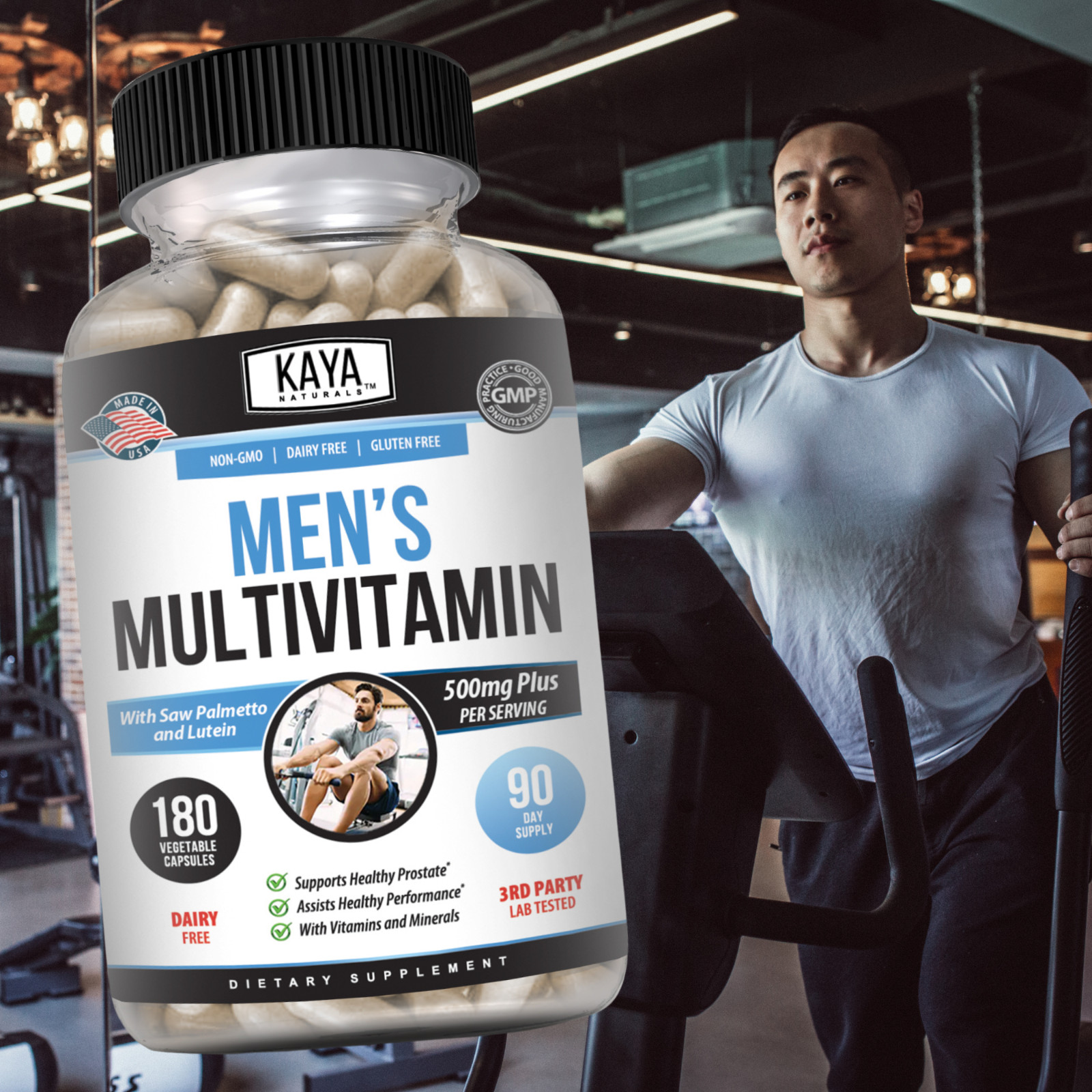 Multi Vitamin for Men 180ct Mens Prostate Multivitamin Multimineral Daily Zinc