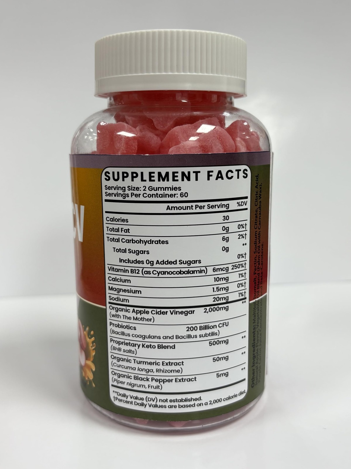 ACV Gummies, 120 Counts