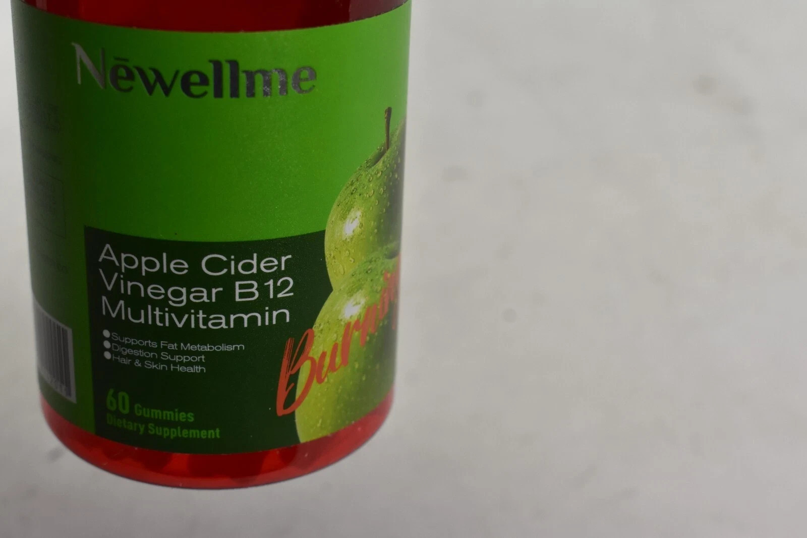 Apple 3PCS Cider Vinegar B12 Multivitamin-Apple Cider Vinegar Gummies-60Gummies