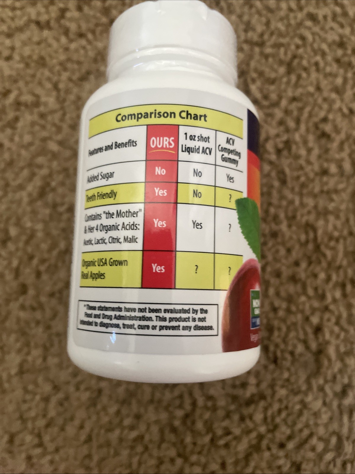 Enzimedica Apple Cider Vinegar , 60 Capsules Exp. 08/2027