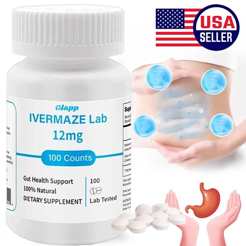 IVERMET – 12 mg,100 Tablets, 99% Purity Digestive Supplement ~100 counts