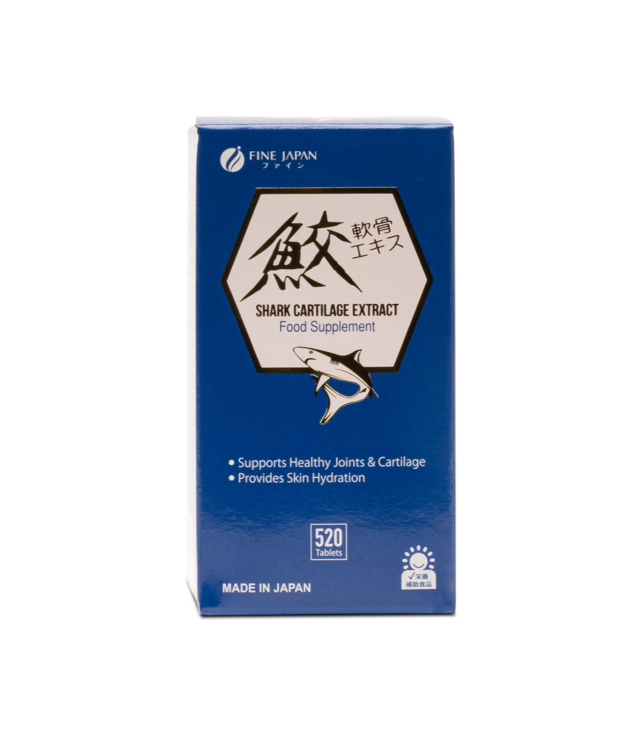 FINE JAPAN Shark Cartilage with Calcium, Protein for Joint Health [3 Boxes]