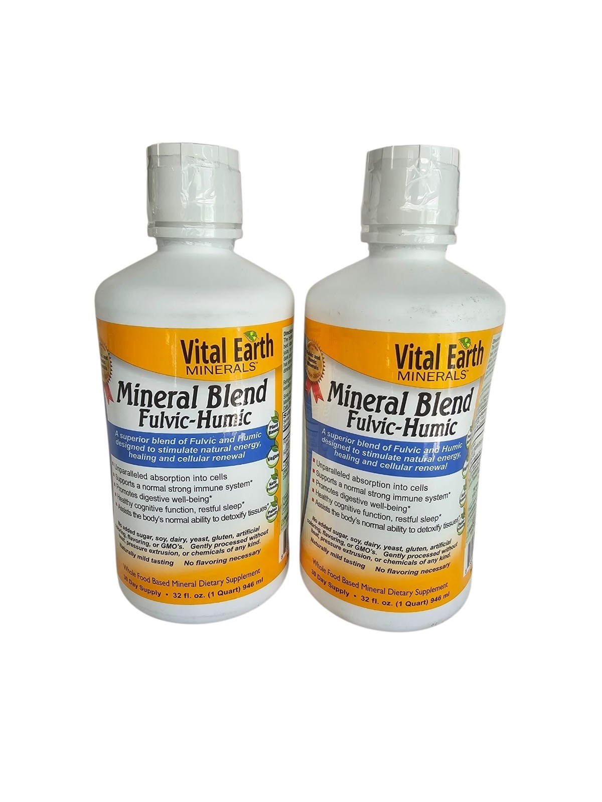 Vital Earth Minerals Fulvic-Humic Mineral Blend Each 32 fl oz 2 Pack