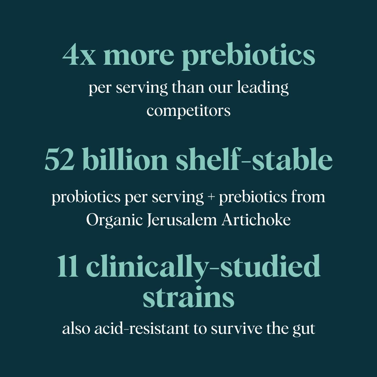 Ora Organic Probiotics with Prebiotics – 52 Billion CFU 11 Clinically Studied…