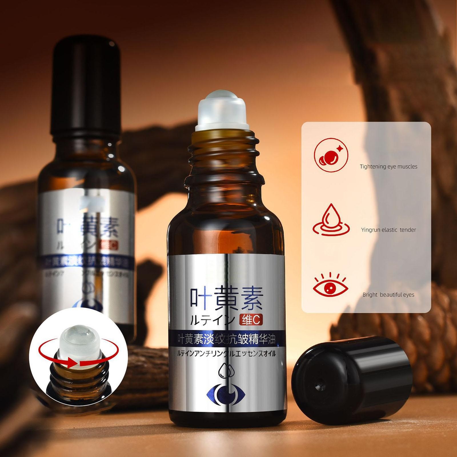 Lutein Eye Oil Lutein Eye Serum Firming Anti-Wrinkle Dark Circles Eye Serum Oil