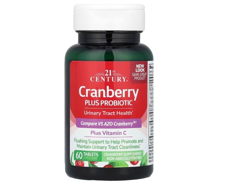 21st Century, Cranberry Plus Probiotic, 3 PACK, 60 Tablets x 3 (180 total!)