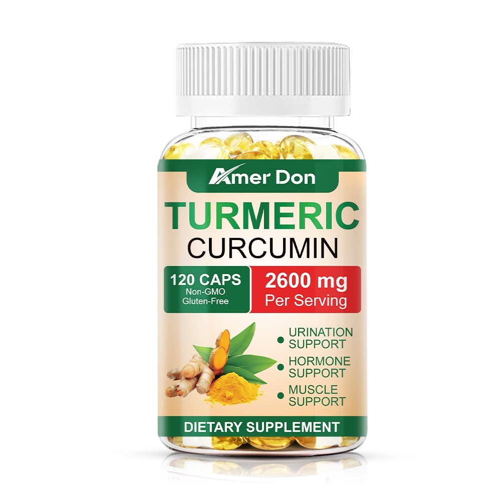 Turmeric Curcumin 2600mg w/ BioPerine Black Pepper Triple Strength Capsules