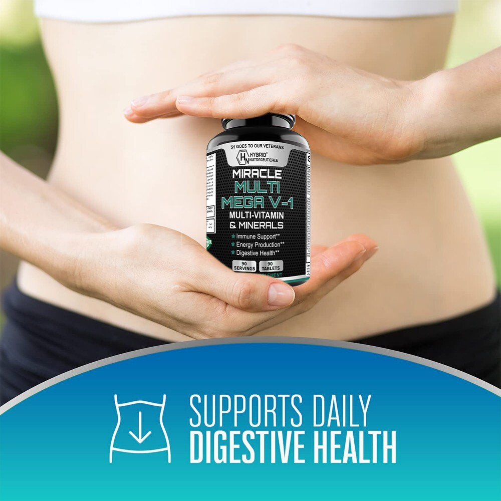MEGAV-1 Daily Multivitamin-Minerals with Probiotics, Mushroom Complex, 90 Serv
