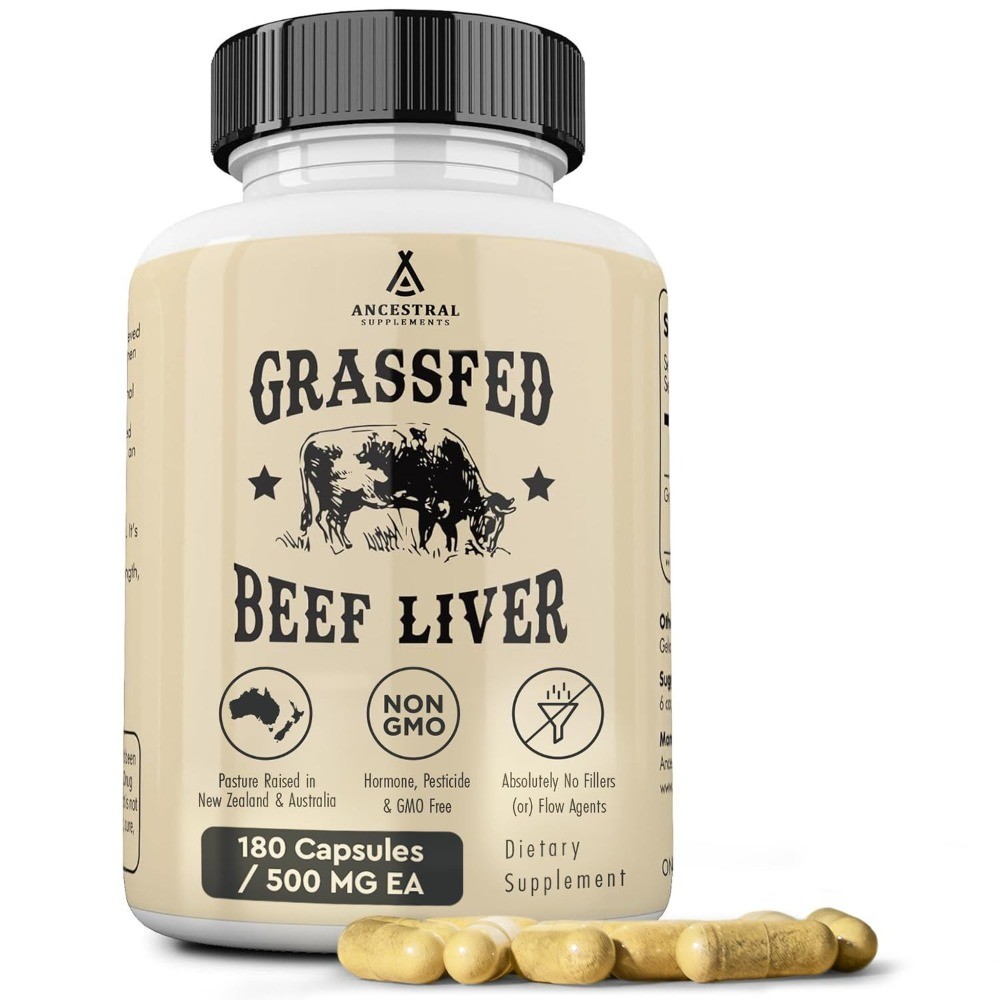 Ancestral Supplement Grass fed Beef Liver 180 180 servings (1 pack)-