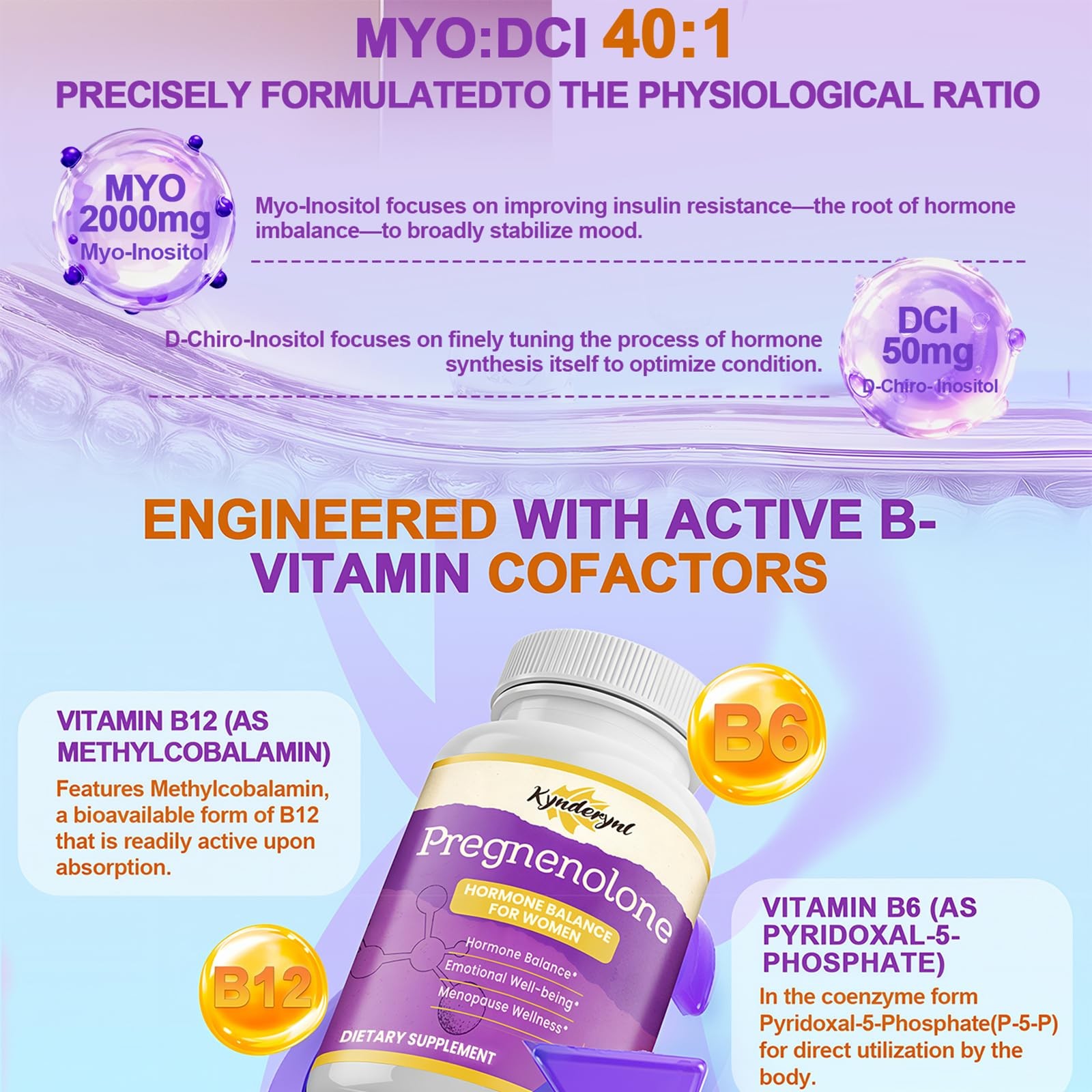 Kynderynl Pregnenolone with Ashwagandha for Women, 90 Count (Pack of 1), N/a