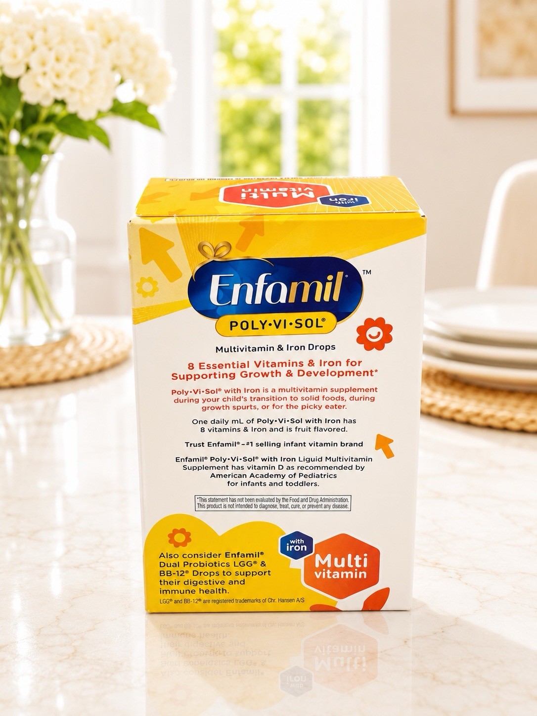 Enfamil Poly-Vi-Sol Multivitamin & Iron Drops 1.67 fl oz 50 mL Exp 04/2027