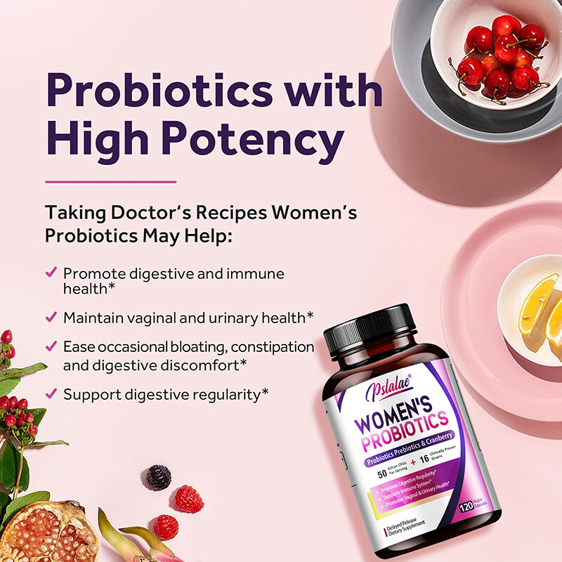 Women’s Probiotics – Prebiotics, Cranberry – Intestinal and Urinary Tract Health