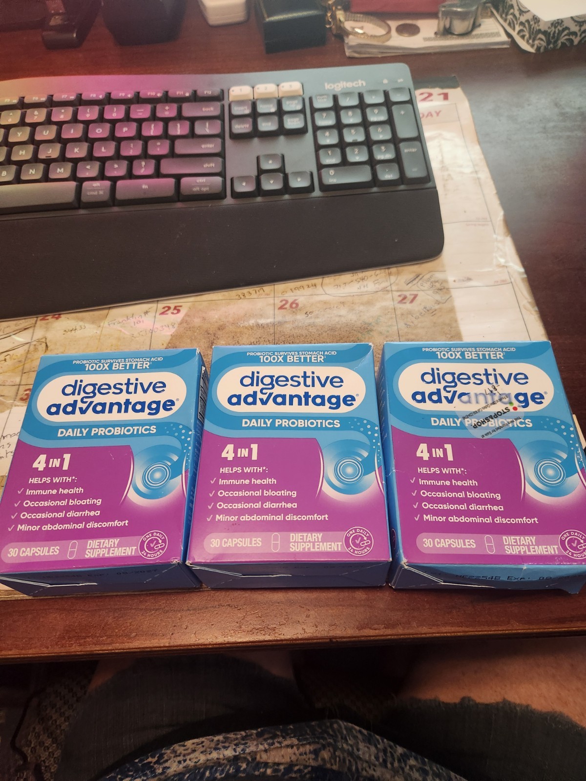 Digestive Advantage Daily Probiotic 30ct (pack of 3)Total 90 Exp 8/2027+