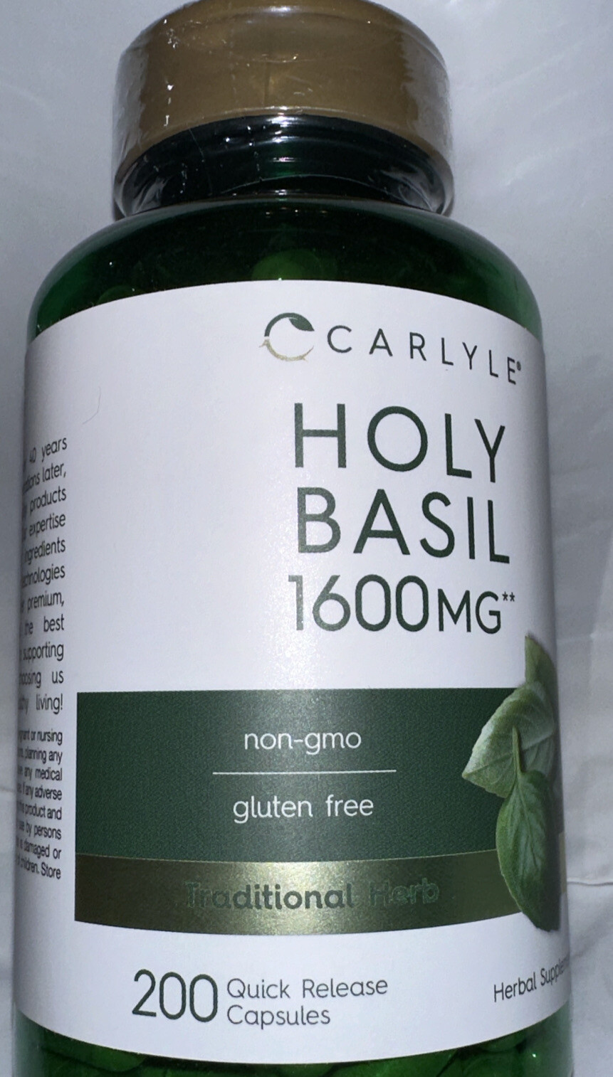 CARLYLE. Holy Basil Extract Supplement 90 vcaps **NEW SEALED** Exp 10/2025