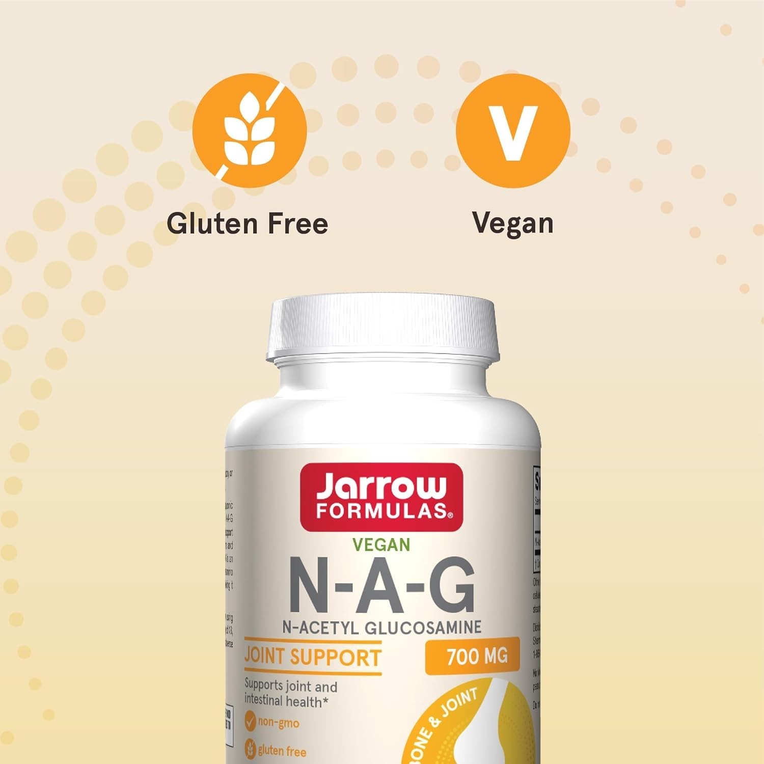N-A-G 700 mg – Gluten-Free Veggie Capsules for Joint Health Support – 120 Count