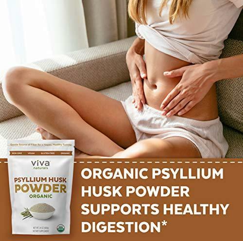 Viva Naturals Organic Psyllium Husk 24 oz 1.5 lb Everyday Fiber Support