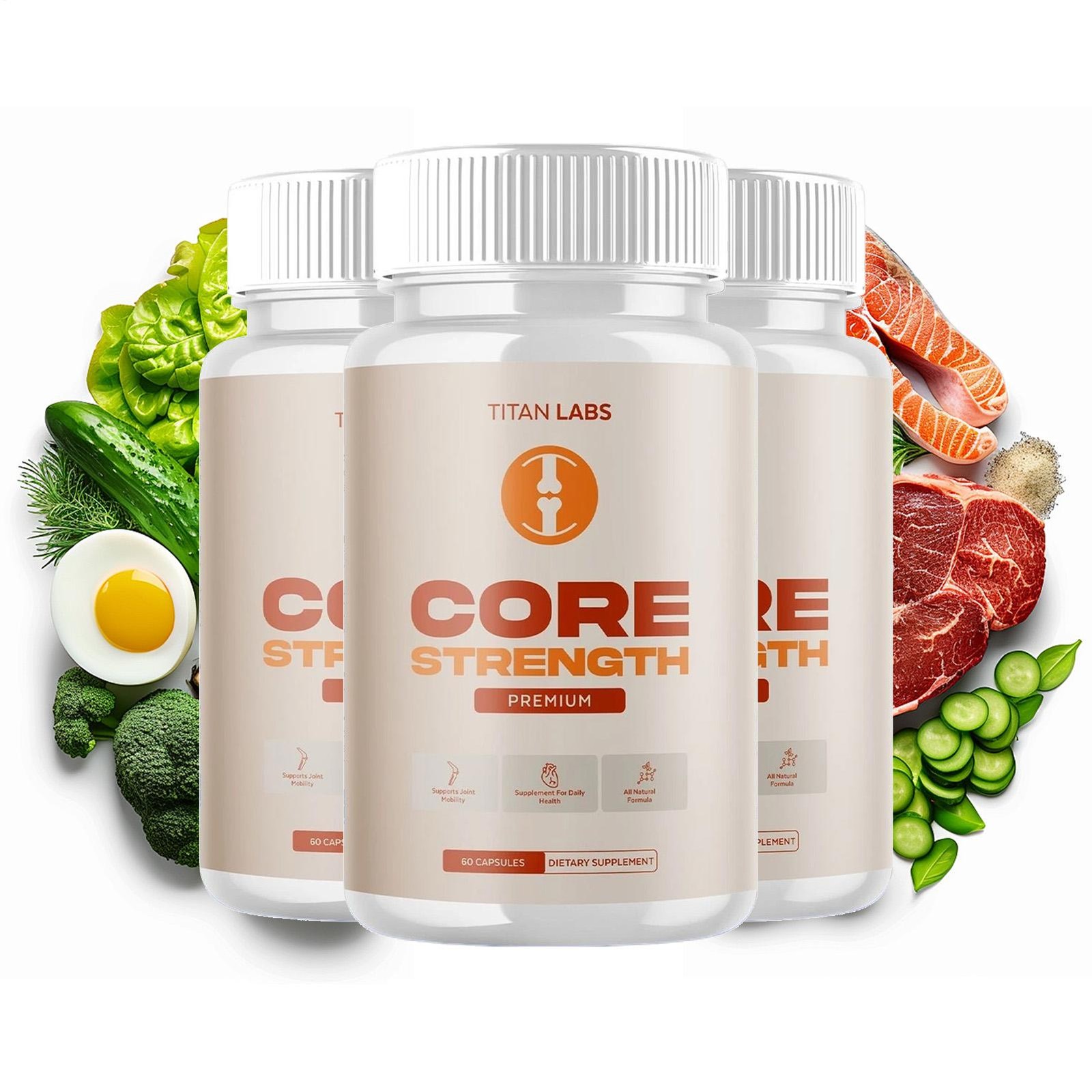 (3 PACK) Core Strength Joint Support Advanced Formula CoreStrength 180 Capsules