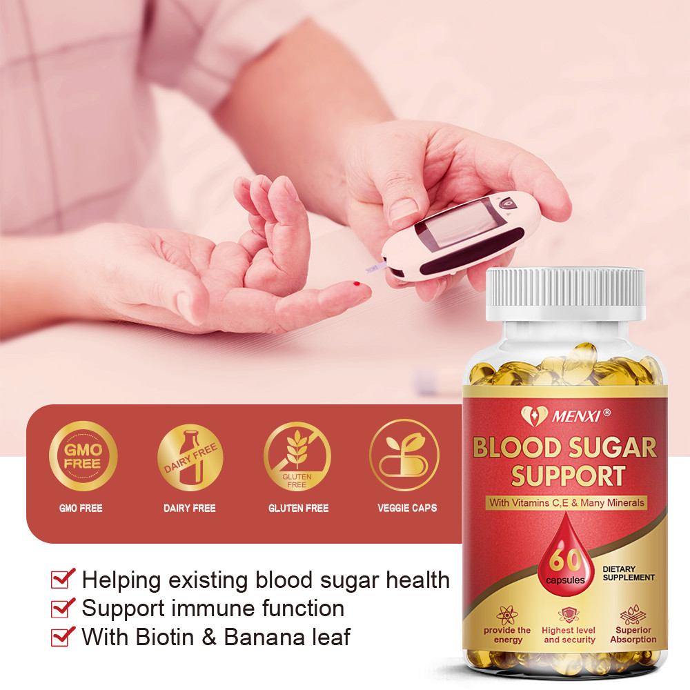 60/120/240 Blood Sugar Complex Capsules w/ Cinnamon, Bitter Melon & Chromium