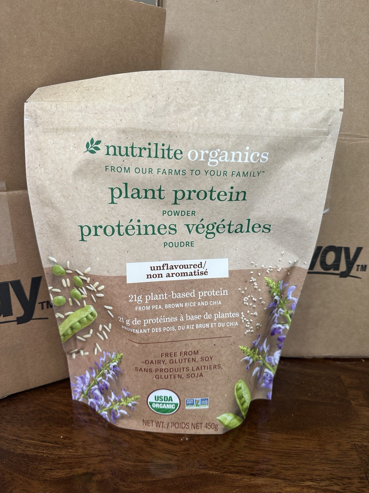 Amway NUTRILITE Organics Unflavored Protein Powder